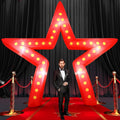 Inflatable Large Blow Up Star Sign for Movie Night Parties