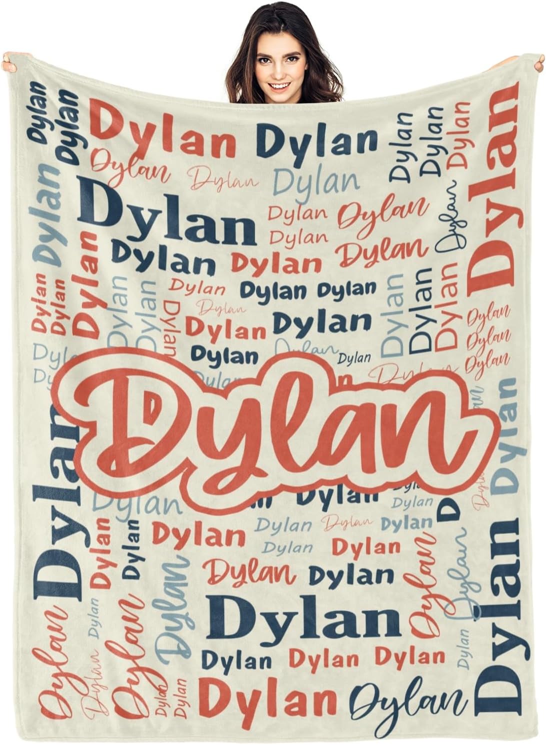 Personalized Custom Blanket with Name for Kids and Adults