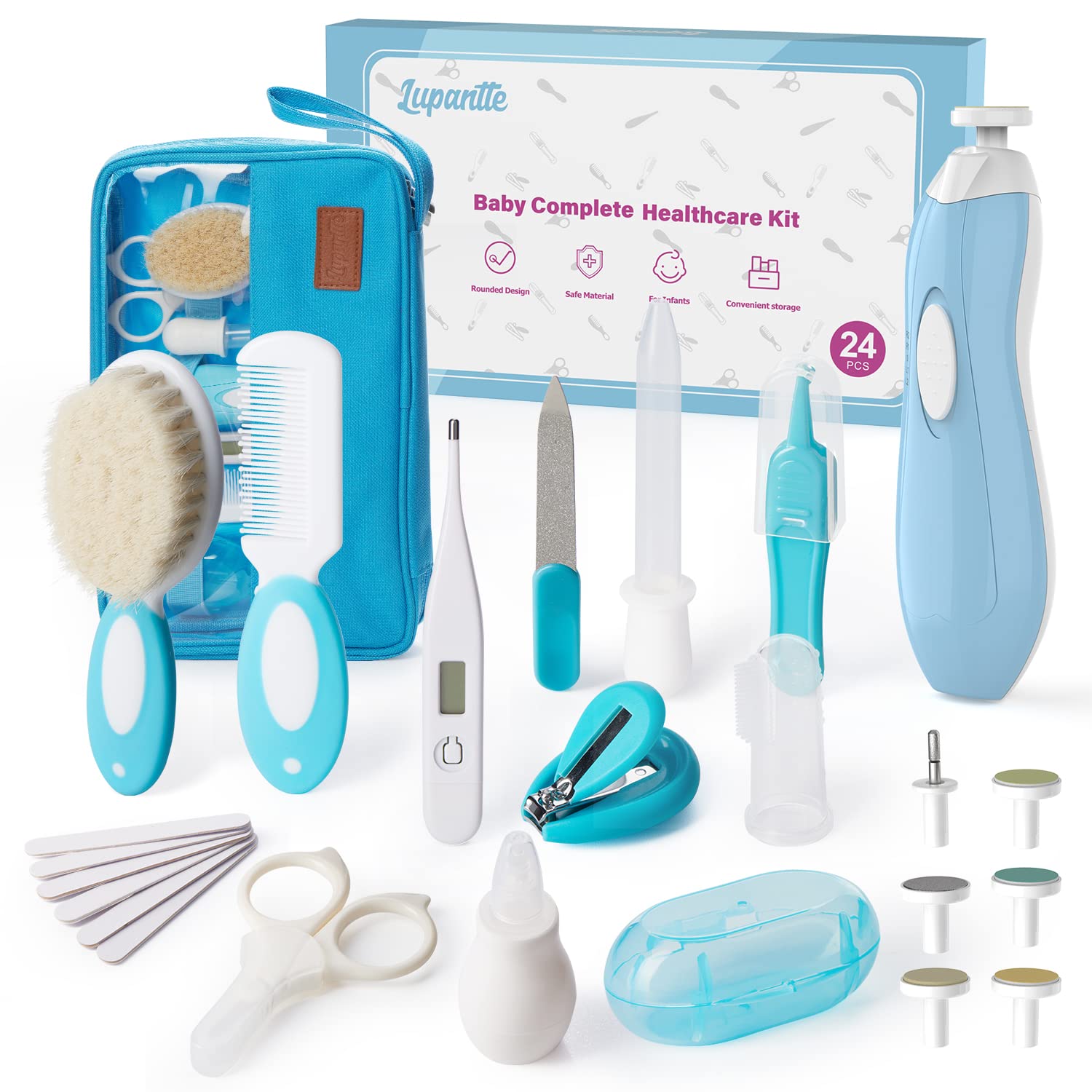 Lupantte 24-in-1 Baby Grooming Kit - Easy Nail Trimming & Nursery Care