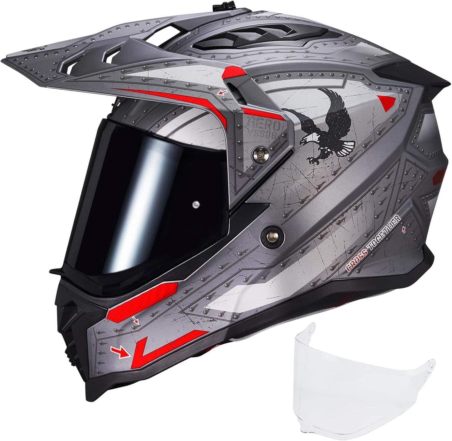 VCOROS Adventure Motorcycle Helmet VS-908 for Off Road Riding