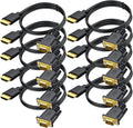 HDMI to VGA Cable 6 Ft 10-Pack - 1080p HDMI to VGA Adapter Cable
