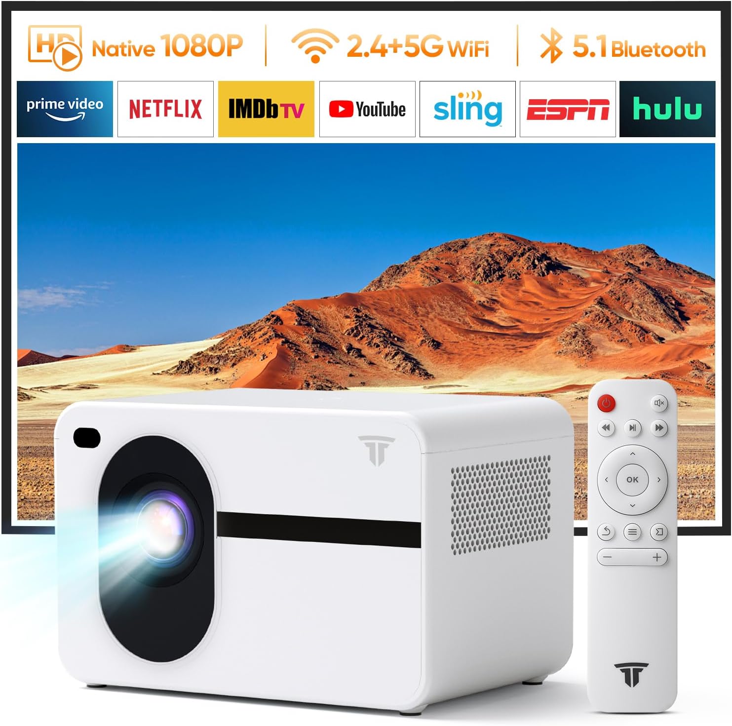 Ultimate 1080P WiFi Projector - Home Theater Bliss!