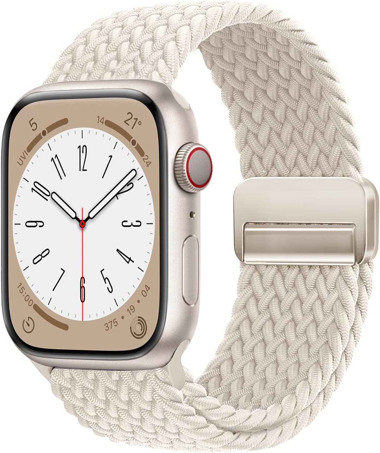 Stretchy Magnetic Solo Loop Band for Apple Watch, Nylon Elastic Sport Strap - OMECKY
