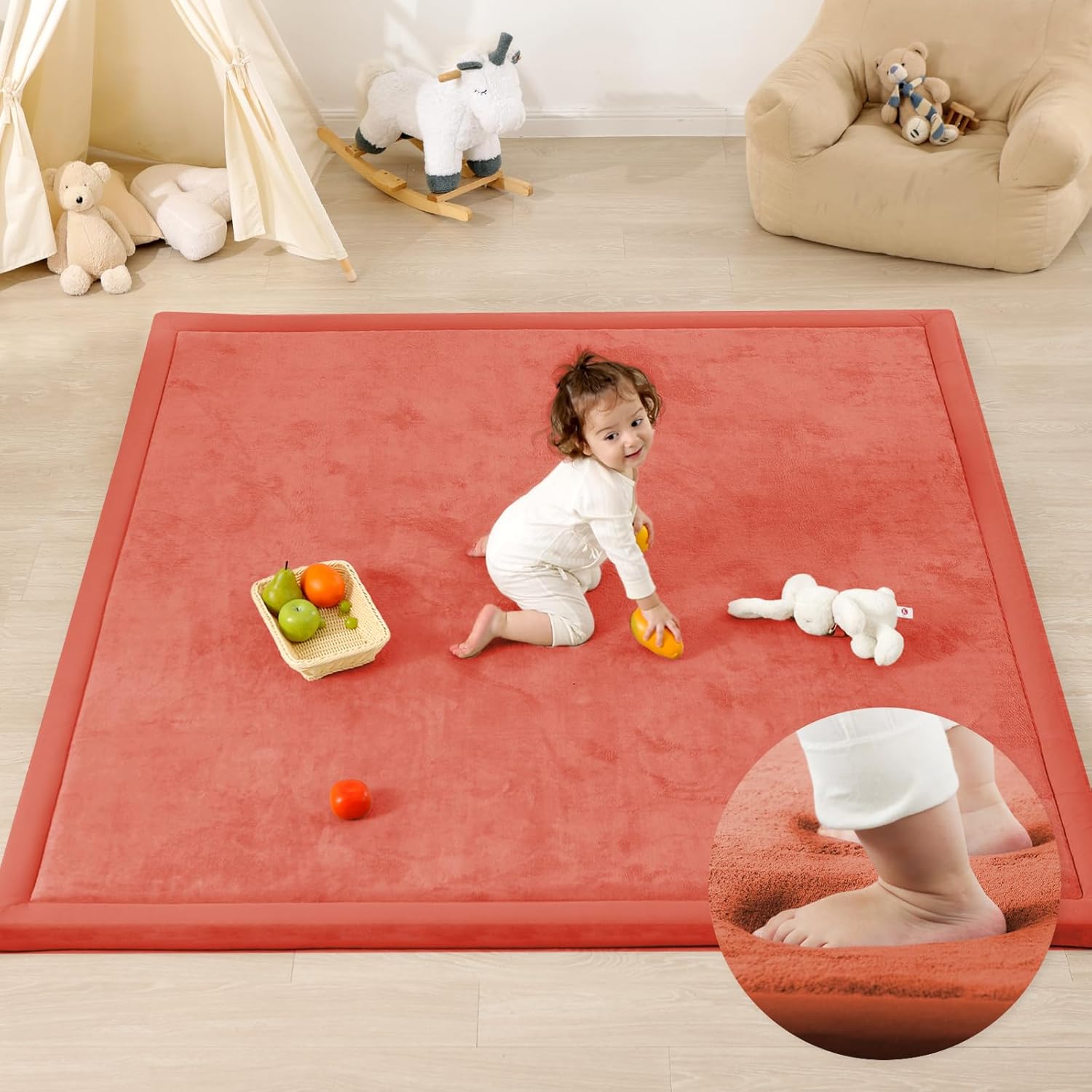 1.3 Thick Baby Play Mat for Floor Playpen and Tummy Time