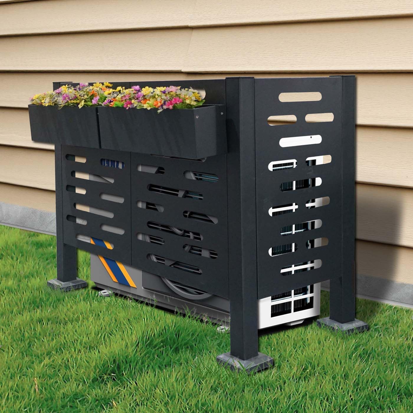 Hide AC & Pool Equipment with 4ft Metal Fence