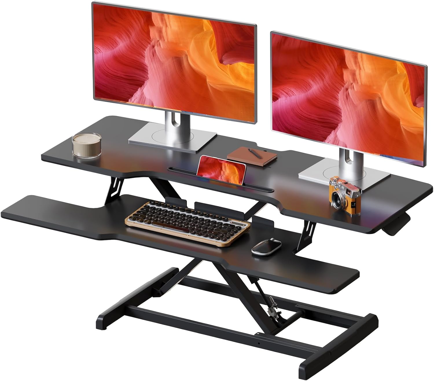 42 inch Standing Desk Converter for Ergonomic Home Office Use