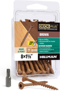 Deck Plus 1-5/8 in Epoxy Coated Deck Screws #8 x 1-5/8 - Rust
