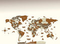 Colorfull Worlds Multilayer 3D Wooden World Map - Elegant Wall Art