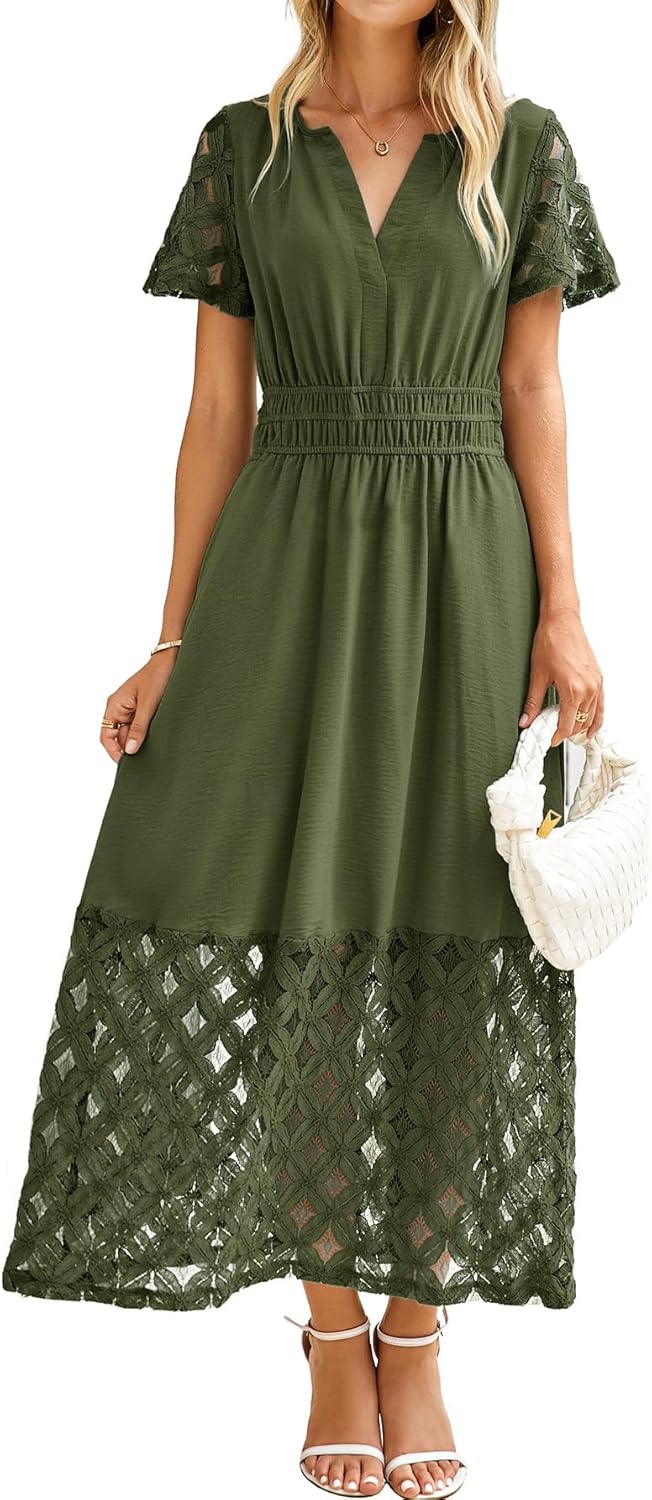 Simplee Womens Summer Boho Maxi Dress with Pockets for All Occasions