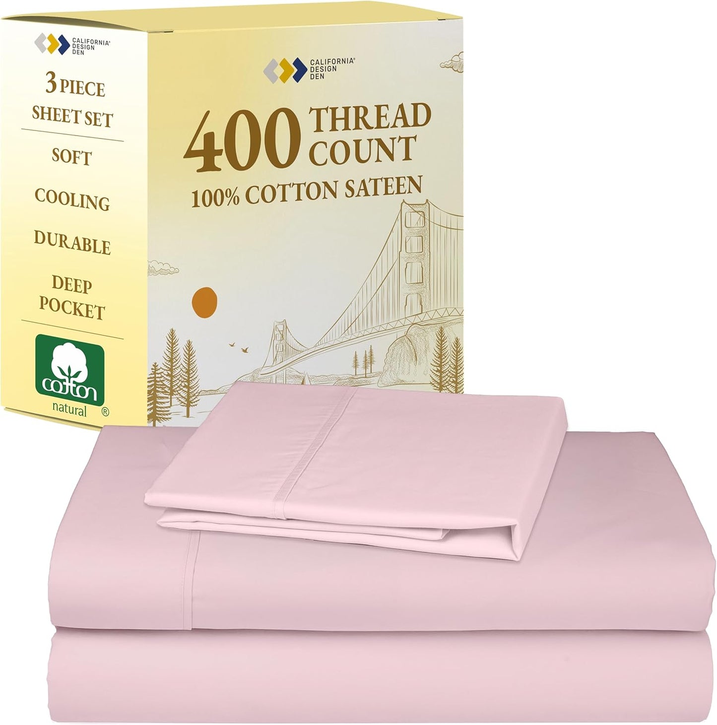 California Design Den Twin XL Sheet Sets for Comfortable Sleep