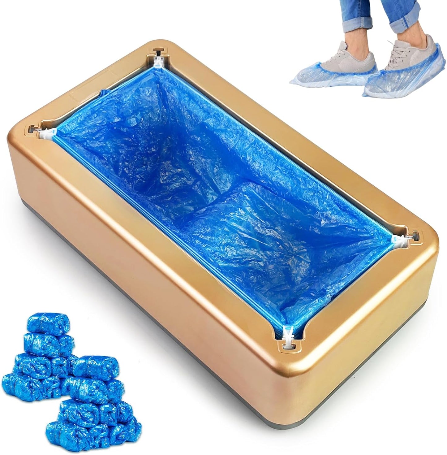 Automatic Shoe Cover Dispenser with 200pcs Shoe Covers