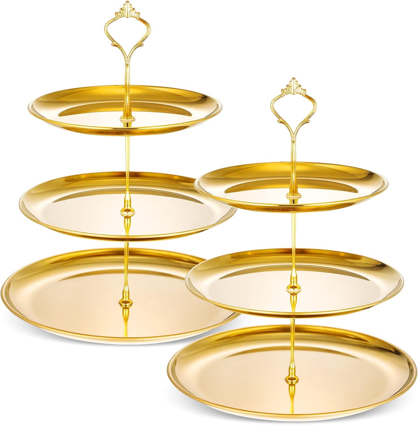 Gerrii Set of 2 Cupcake Display Stands for Elegant Parties