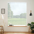 Cordless Vinyl Mini L Blinds 52in W x 48in H - Child Safe Light