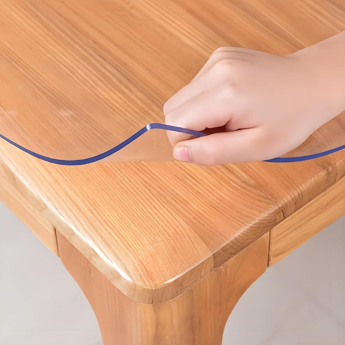 28X60 Crystal PVC Table Cover Protector for All Furniture Types