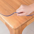 30in x 48in Crystal PVC Table Cover Protector - Waterproof, 2mm Thick