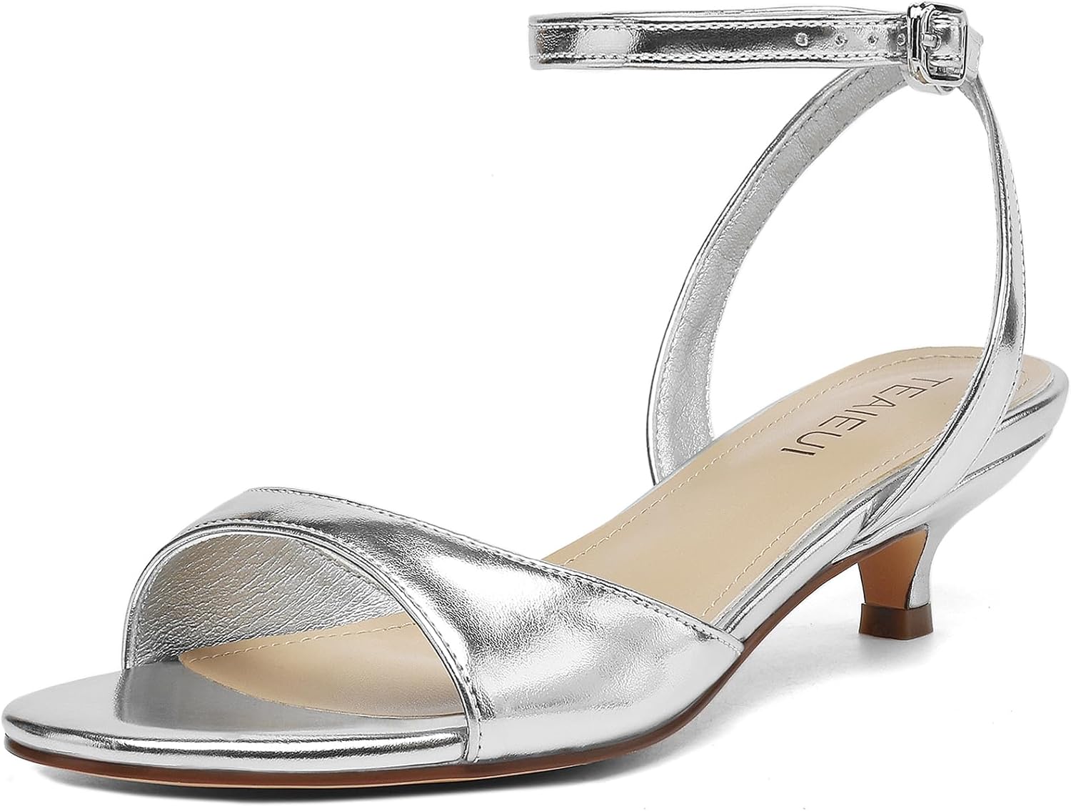 Women's Sandals Kitten Heels Open Toe Ankle Strap for Elegance