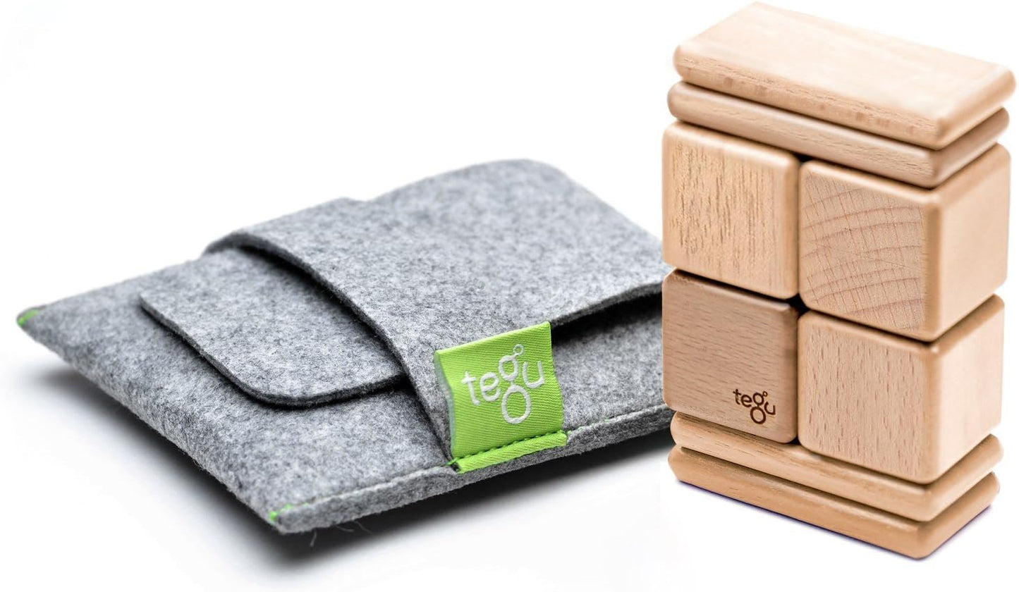8 Piece Tegu Pocket Pouch Magnetic Wooden Block Set Review