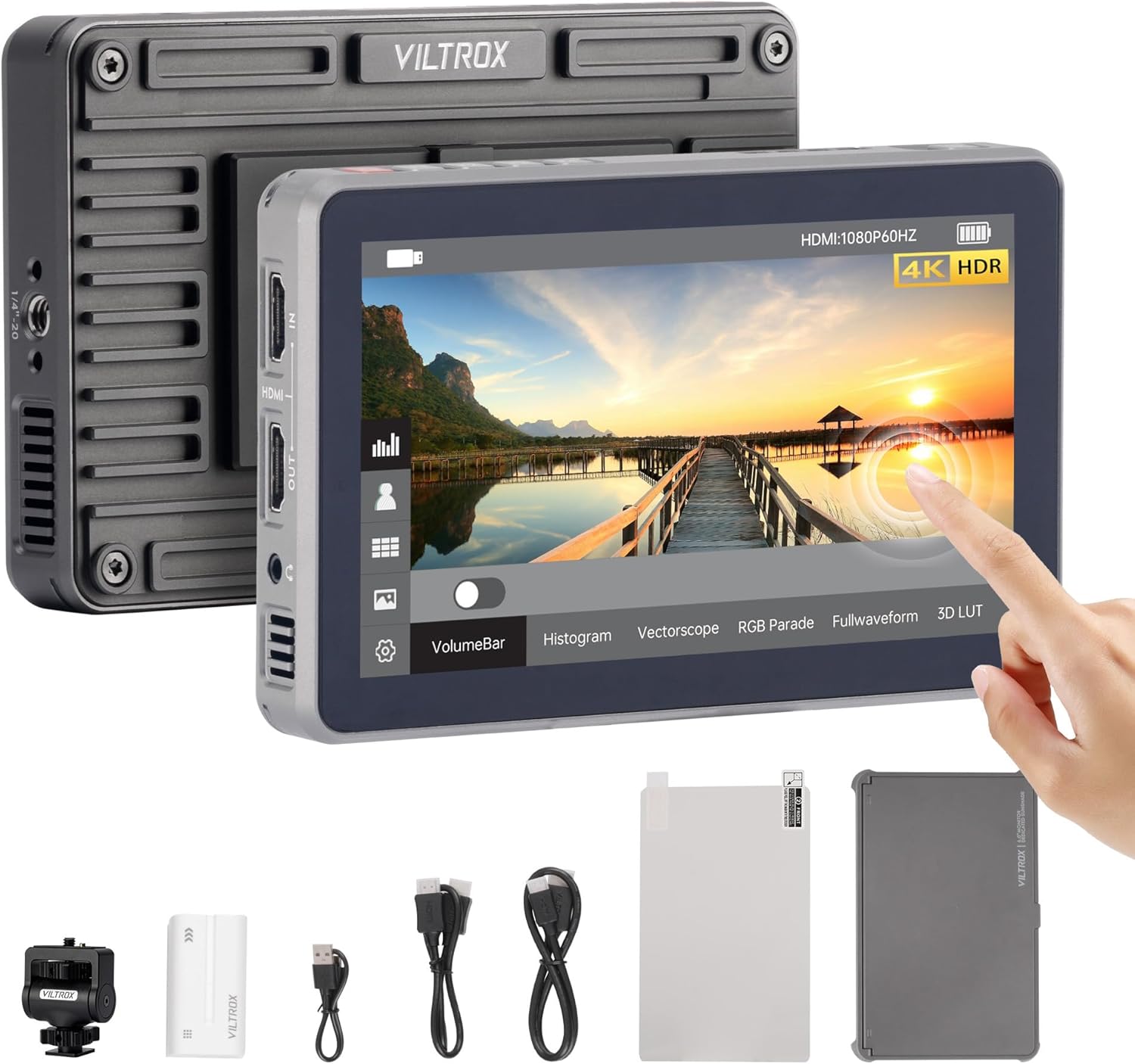 VILTROX DC-X2 6in Touchscreen Full HD IPS Camera Monitor