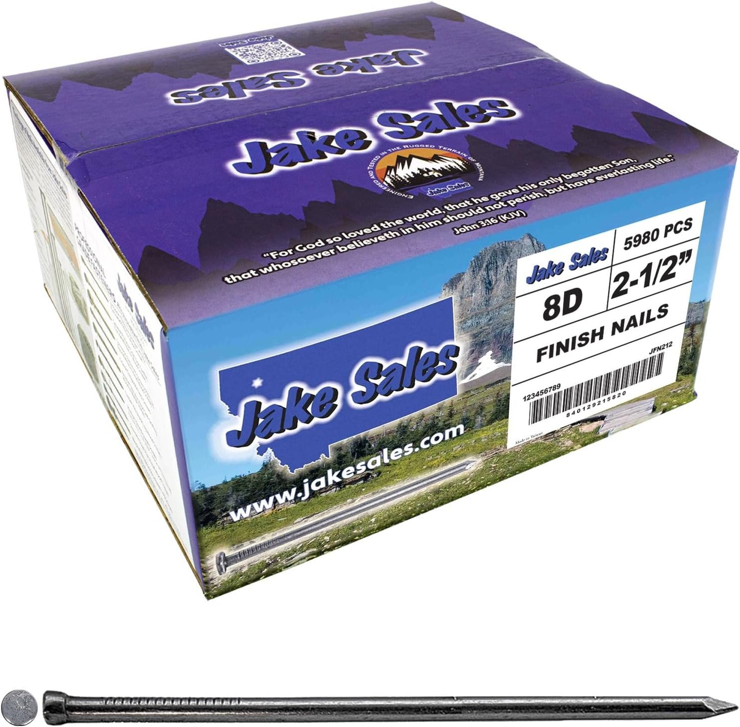 2-1/2 Inch Bright Finish Nails for Perfect Trim Projects