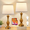 Luvkczc Gold Touch Table Lamps Set of 2 with USB Ports