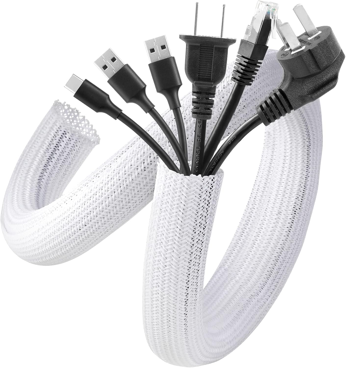 AGPTEK Cable Sleeve Cover: Pet-Proof Cord Organizer