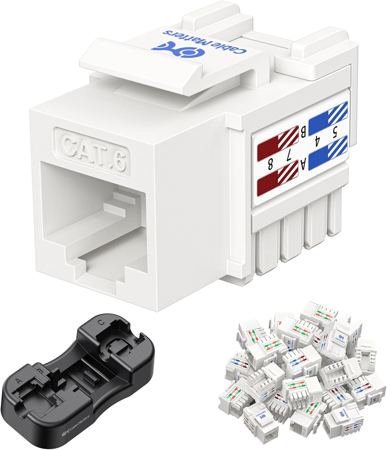 High-Performance 10Gbps Cat6 Keystone Jacks for Networking