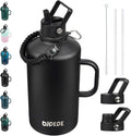Insulated Water Bottle with Straw Lid - Keeps Drinks Cold All Day