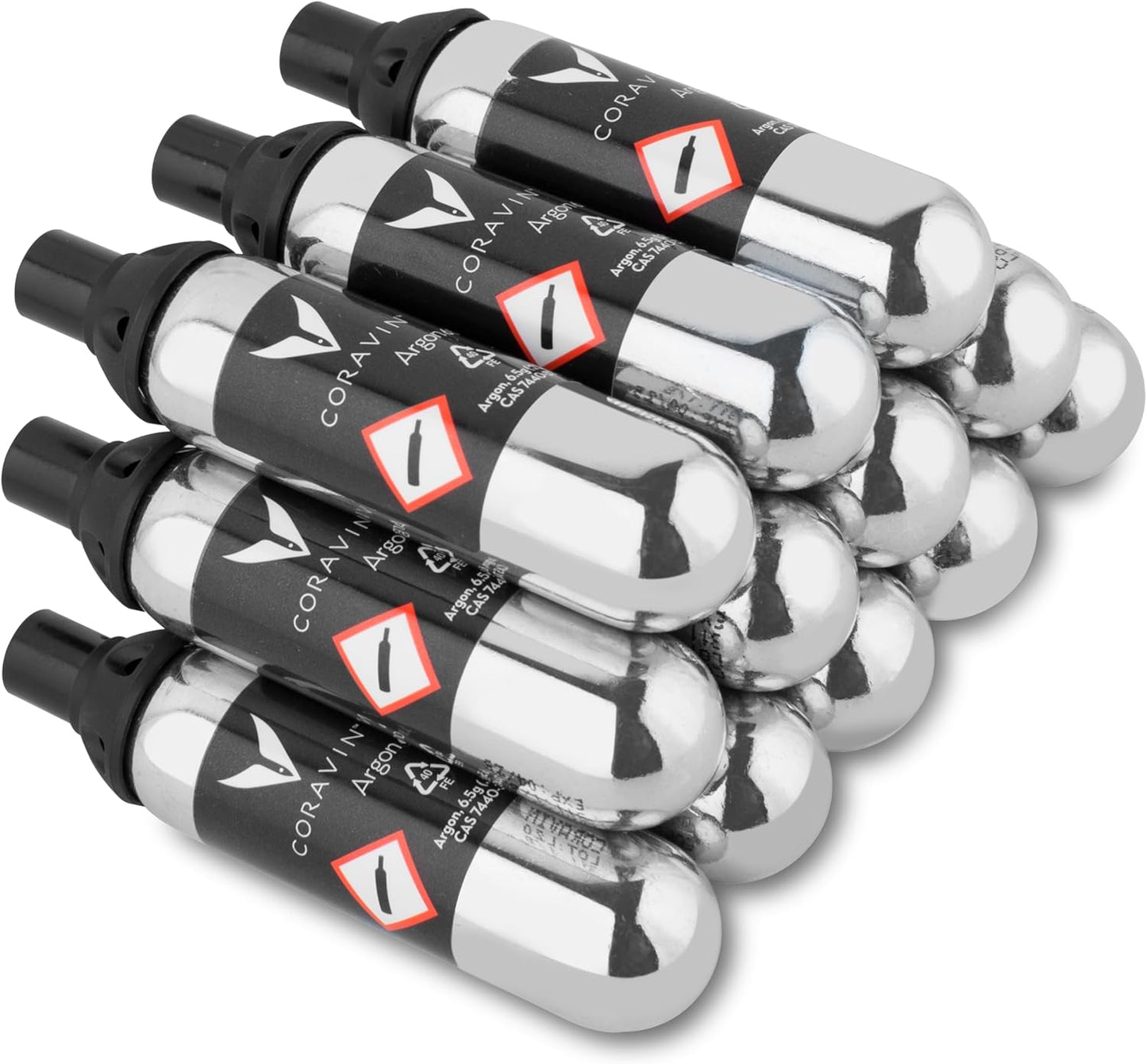 Coravin Pure Argon Capsules - 12 Pack for Wine Preservation