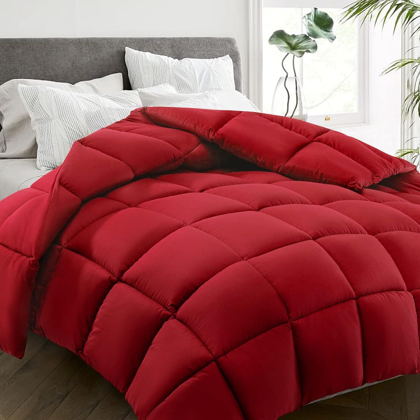HYLEORY All Season Queen Size Bed Comforter - Cooling Duvet Insert