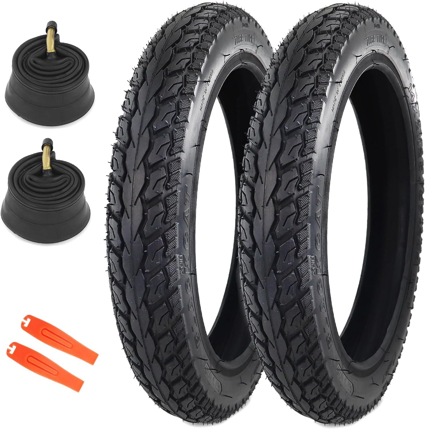 2 Pack E-Bike Tire 14x2.125 for Kids Bikes - Strong Grip