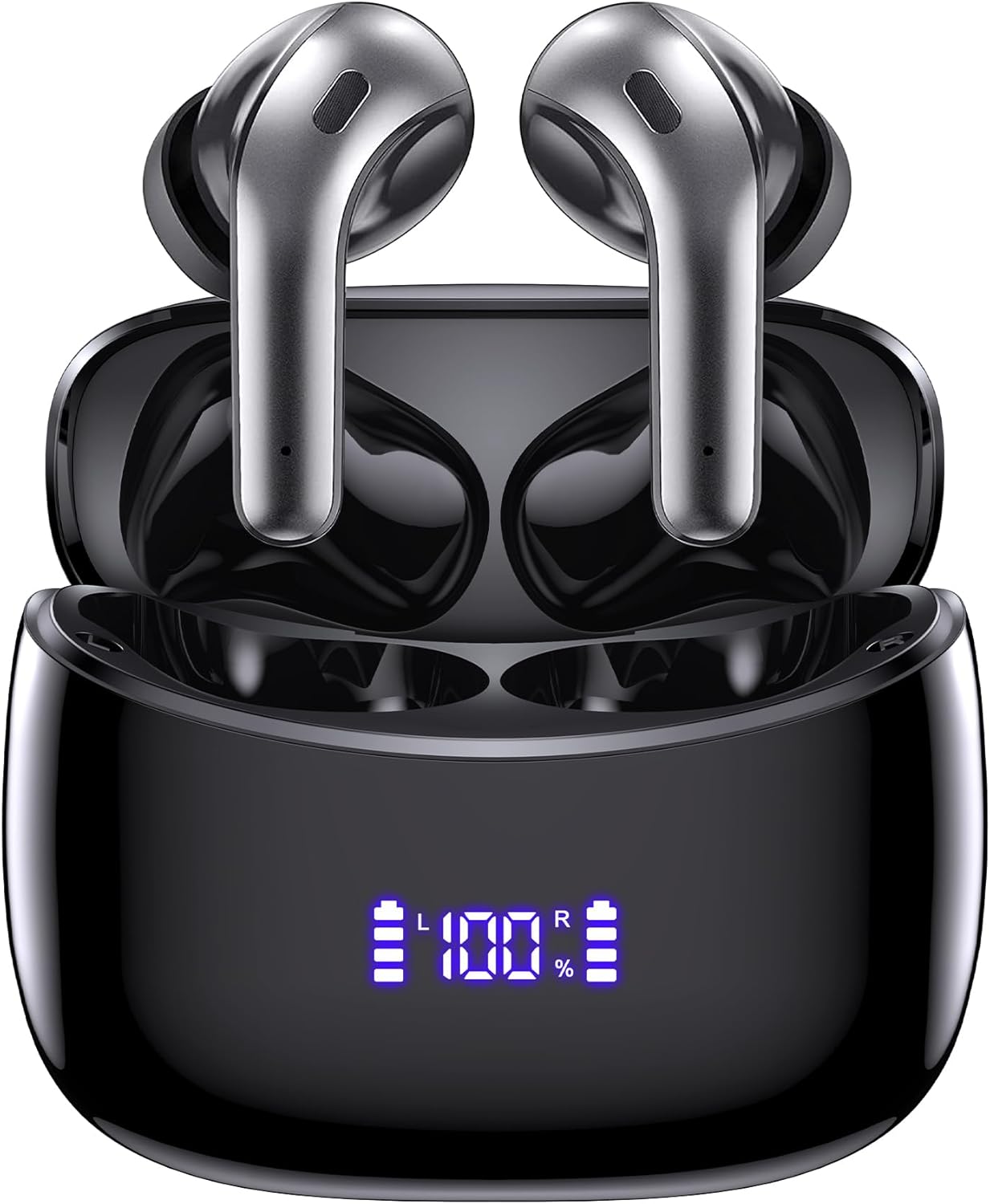Bluetooth 5.3 Headphones Wireless Earbuds with 60Hrs Playback