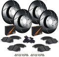 Front & Rear Brake Kit for 2001-2006 Hyundai Santa Fe - Slotted