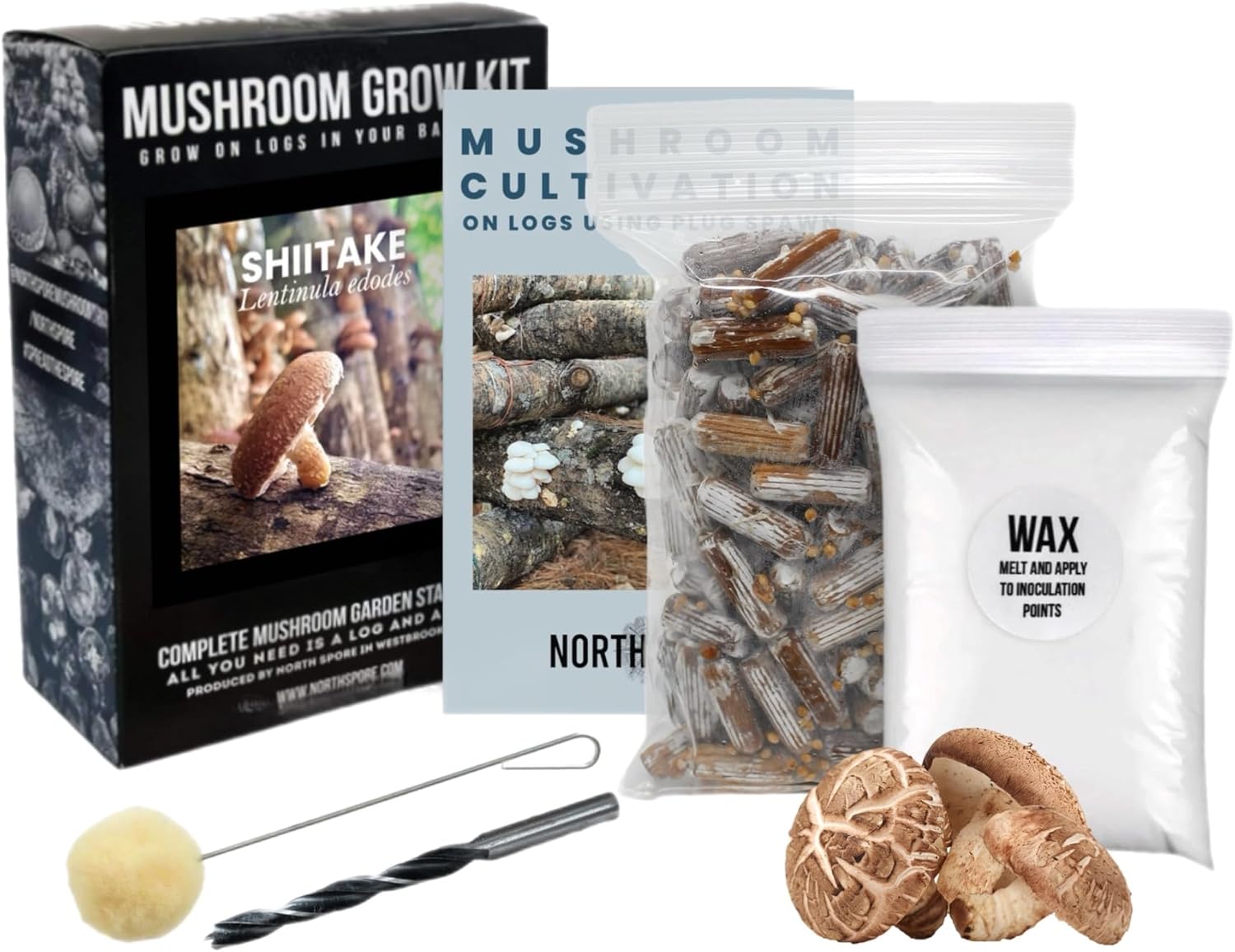 North Spore Organic Shiitake Mushroom Log Growing Kit Review