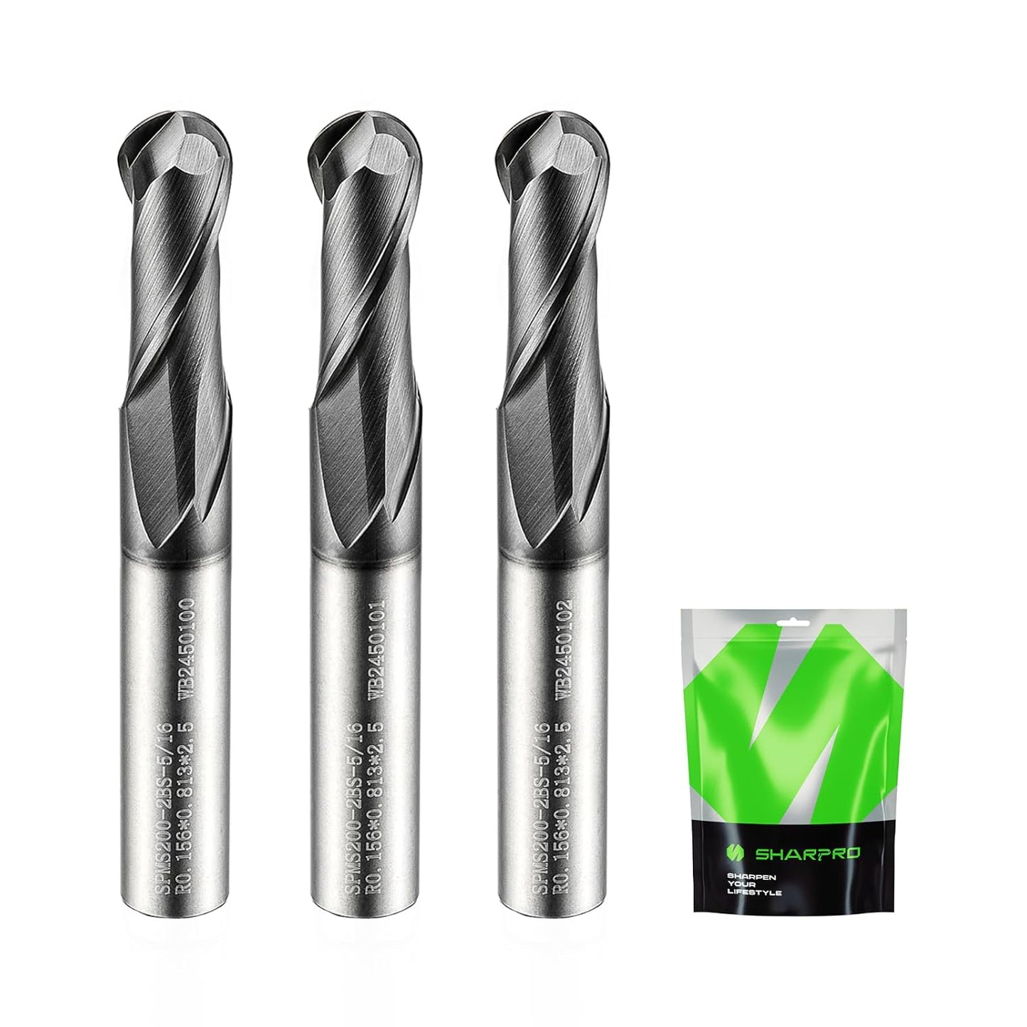 Carbide Ball Nose End Mills for Precision 3D Carving and Cutting