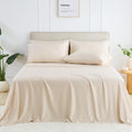 GOKOTTA Queen Size Bed Sheets 6 Piece Set - Cooling Silky Bamboo