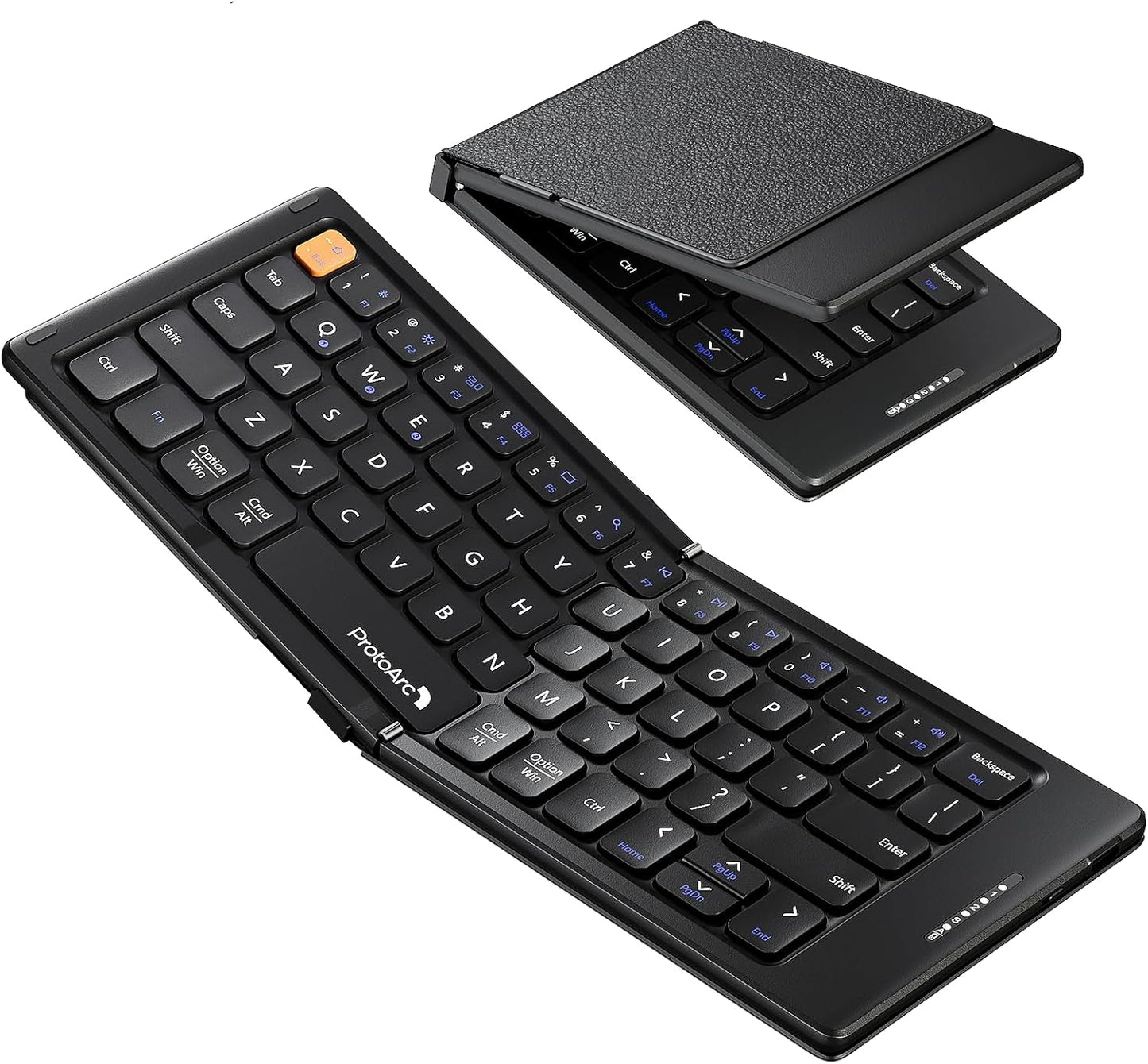 Pocket-Sized Bluetooth Keyboard for Travel - Black