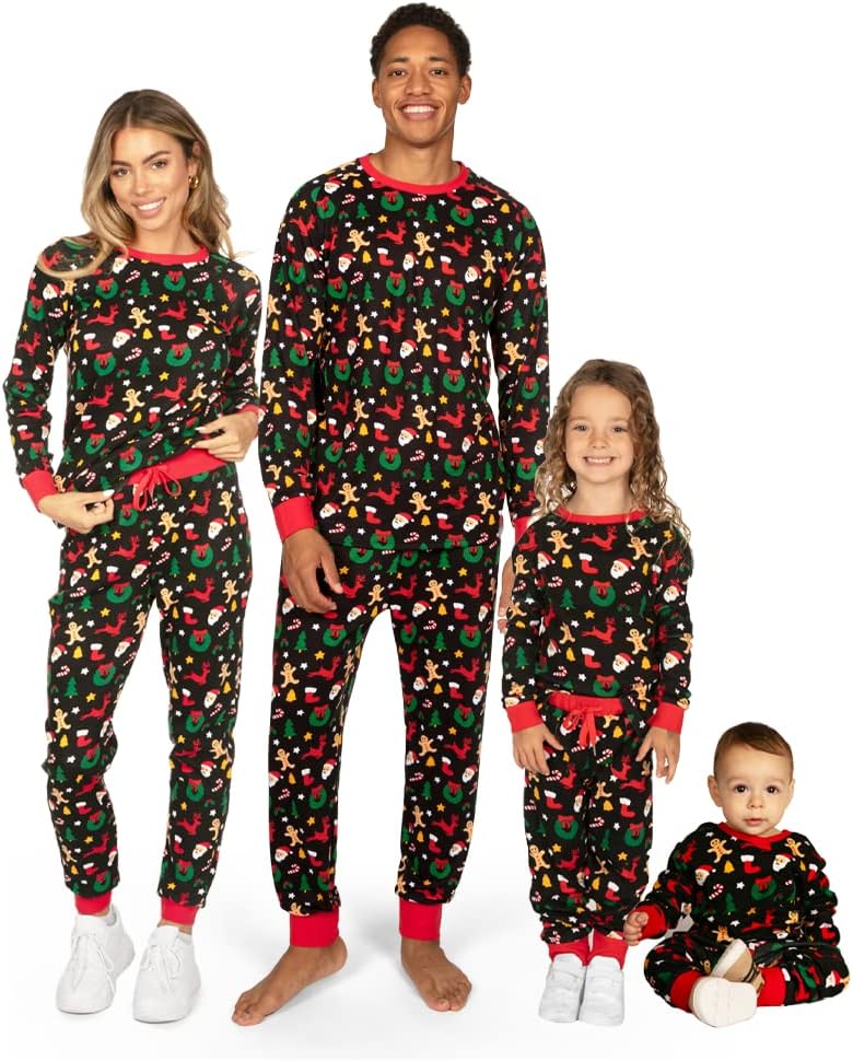 Tipsy Elves Matching Christmas PJs for Couples - Soft & Fun