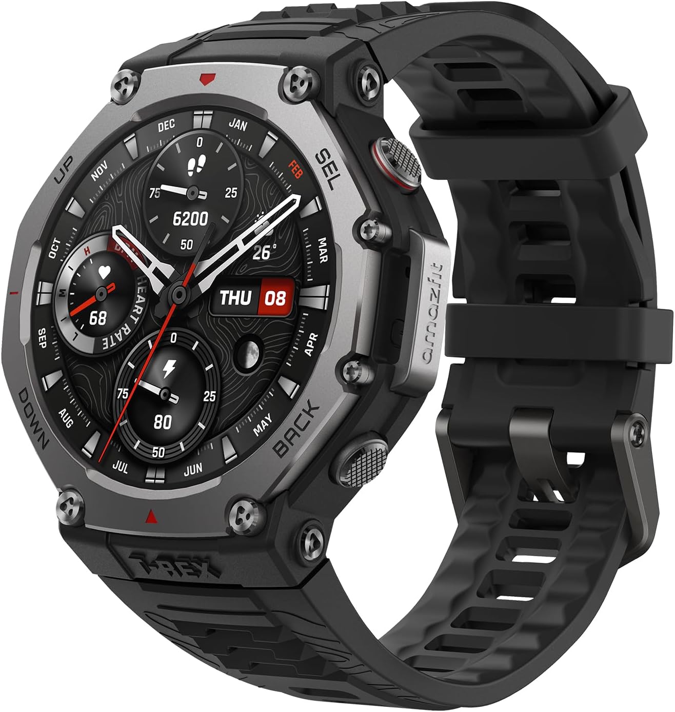 Rugged Military Smart Watch with GPS and 170 Sport Modes