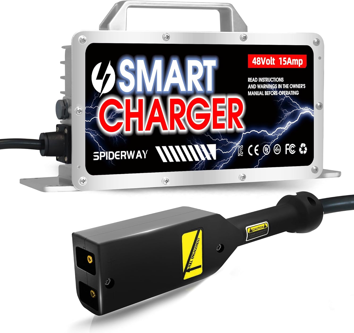 High Power 48V Golf Cart Charger - Fast & Waterproof