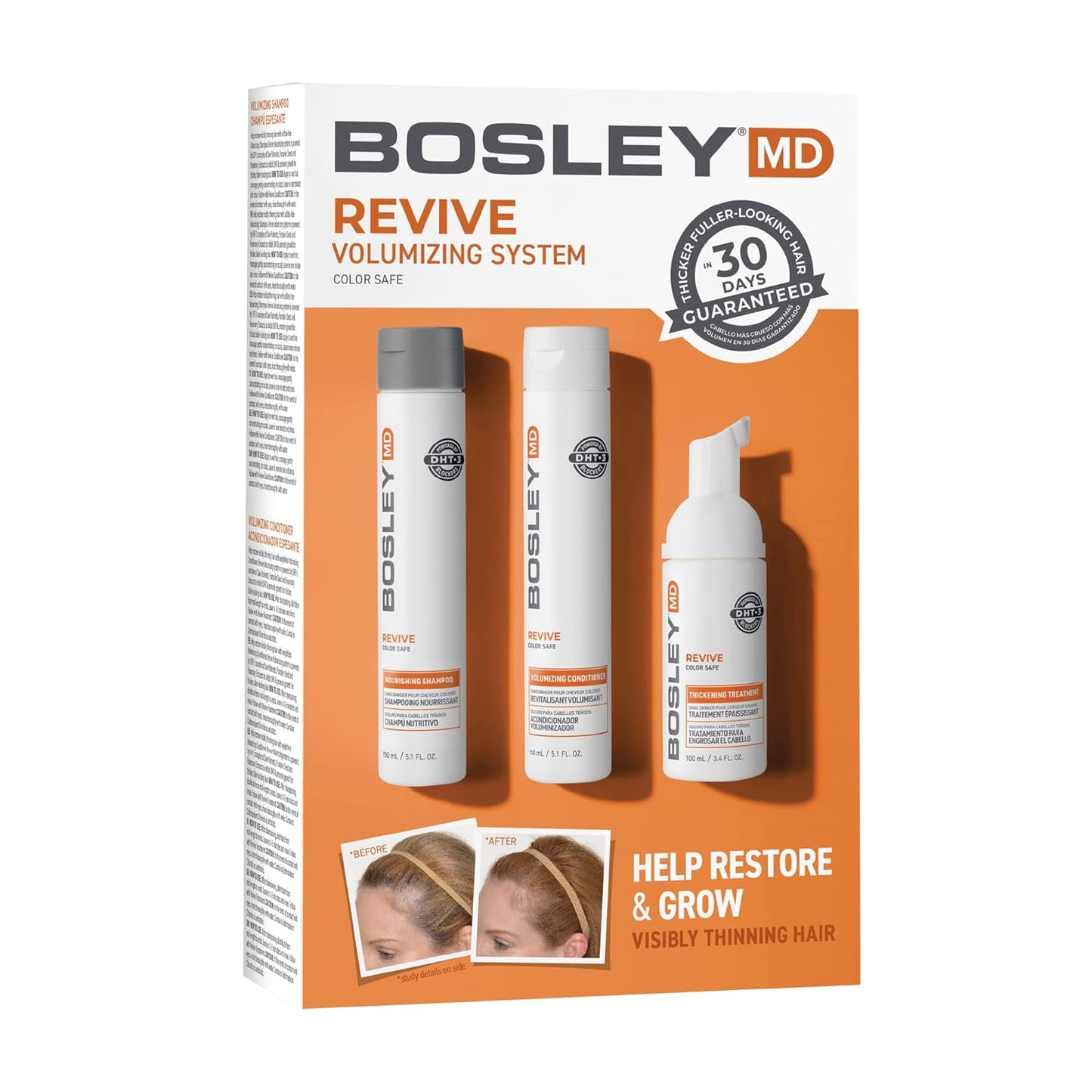 BosRevive KIT for Visible Hair Thinning - 30 Day Starter Size