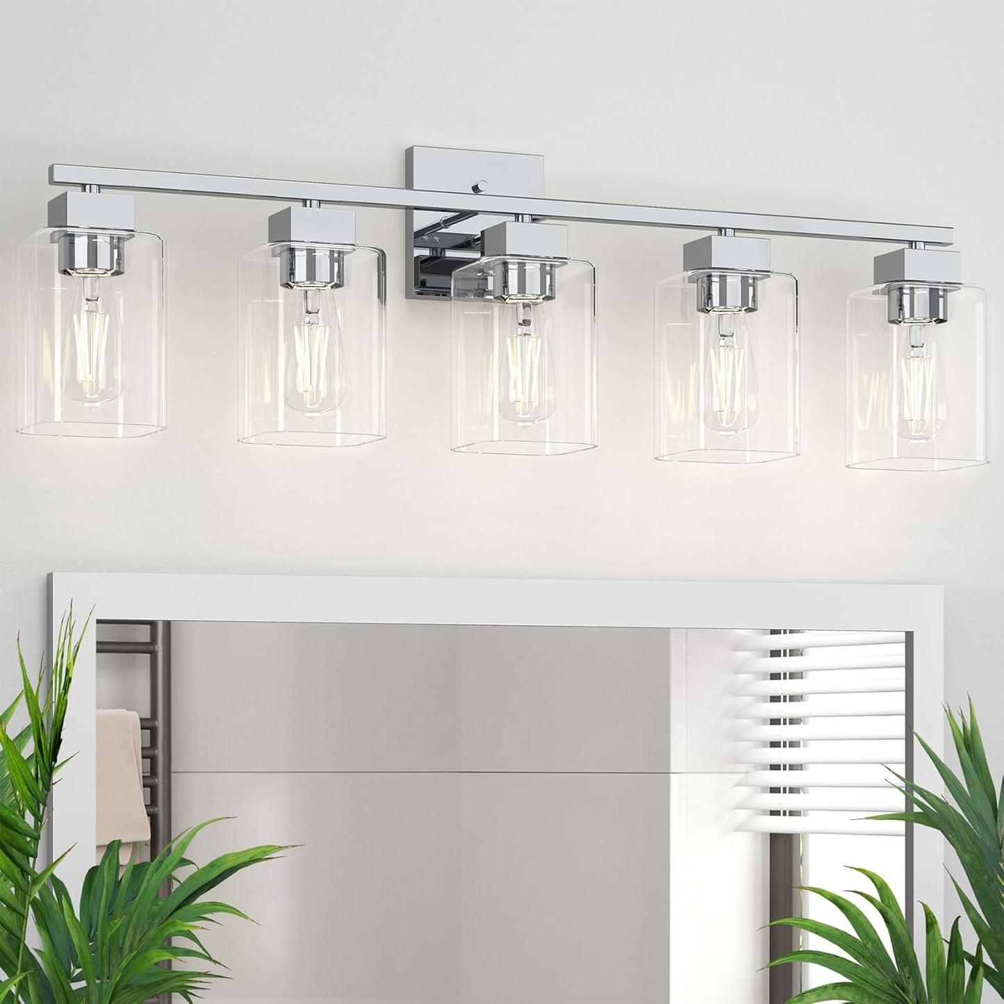 Espird 5 Light Bathroom Vanity Light - Elegant Chrome Design