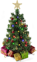 PREXTEX 23-Inch DIY Mini Christmas Tree - Compact Festive Tabletop