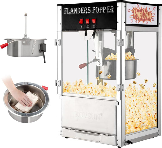 ROVSUN 12oz Commercial Popcorn Machine: Makes 80 Cups!