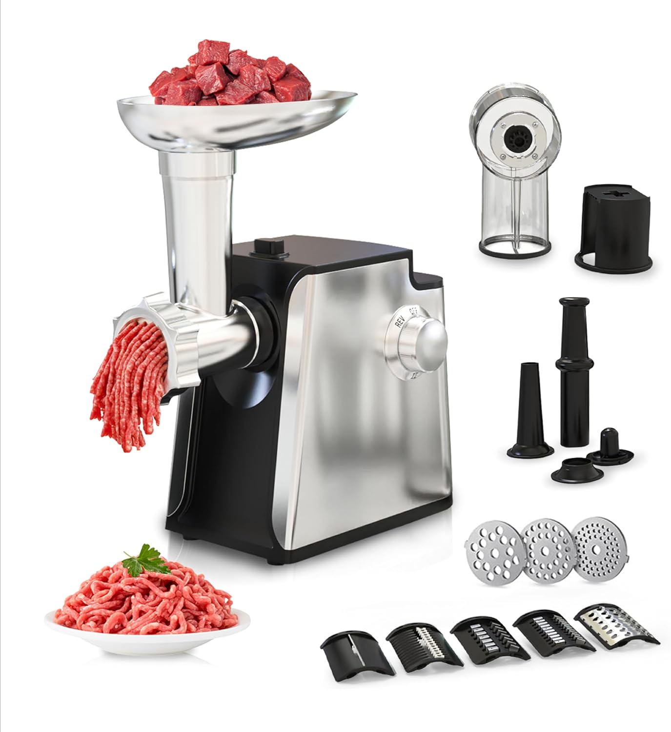 Electric Meat Grinder 2800W for Home Kitchen Use and More