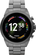 Fossil Gen 6 44mm Stainless Steel Touchscreen Smart Watch - Faster