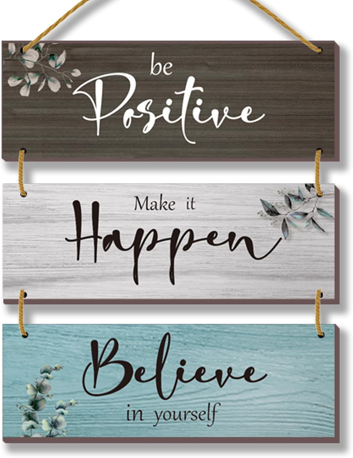Rustic Motivational Wall Plaques - Inspire Any Space!