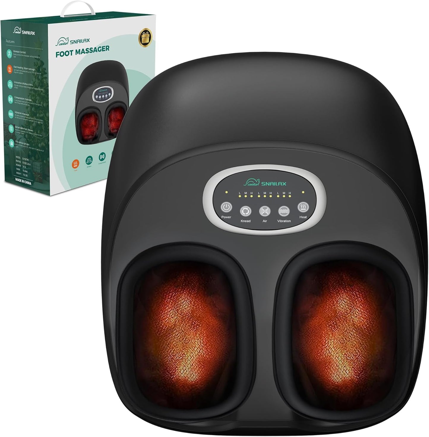 Snailax Foot Massager with Heat for Plantar Fasciitis Relief