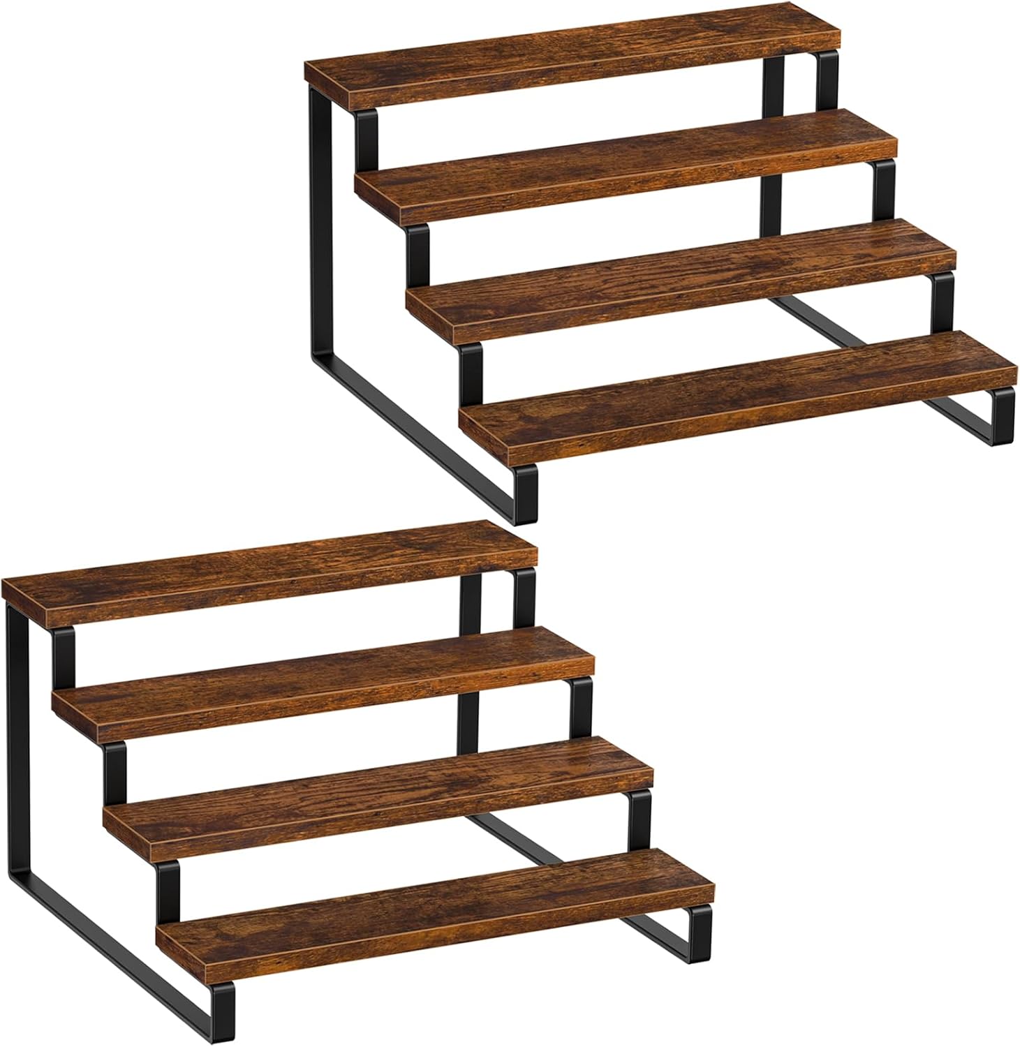 Giikin 4 Tier Spice Rack Set of 2 for Kitchen Counter Storage