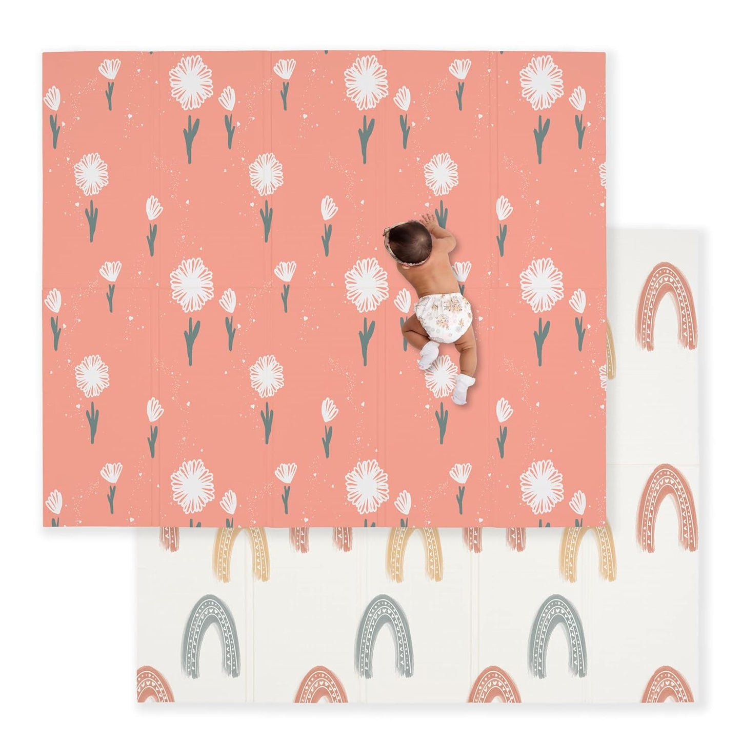 JumpOff Jo Baby Play Mat - Large Folding Foam Play Mat for Fun