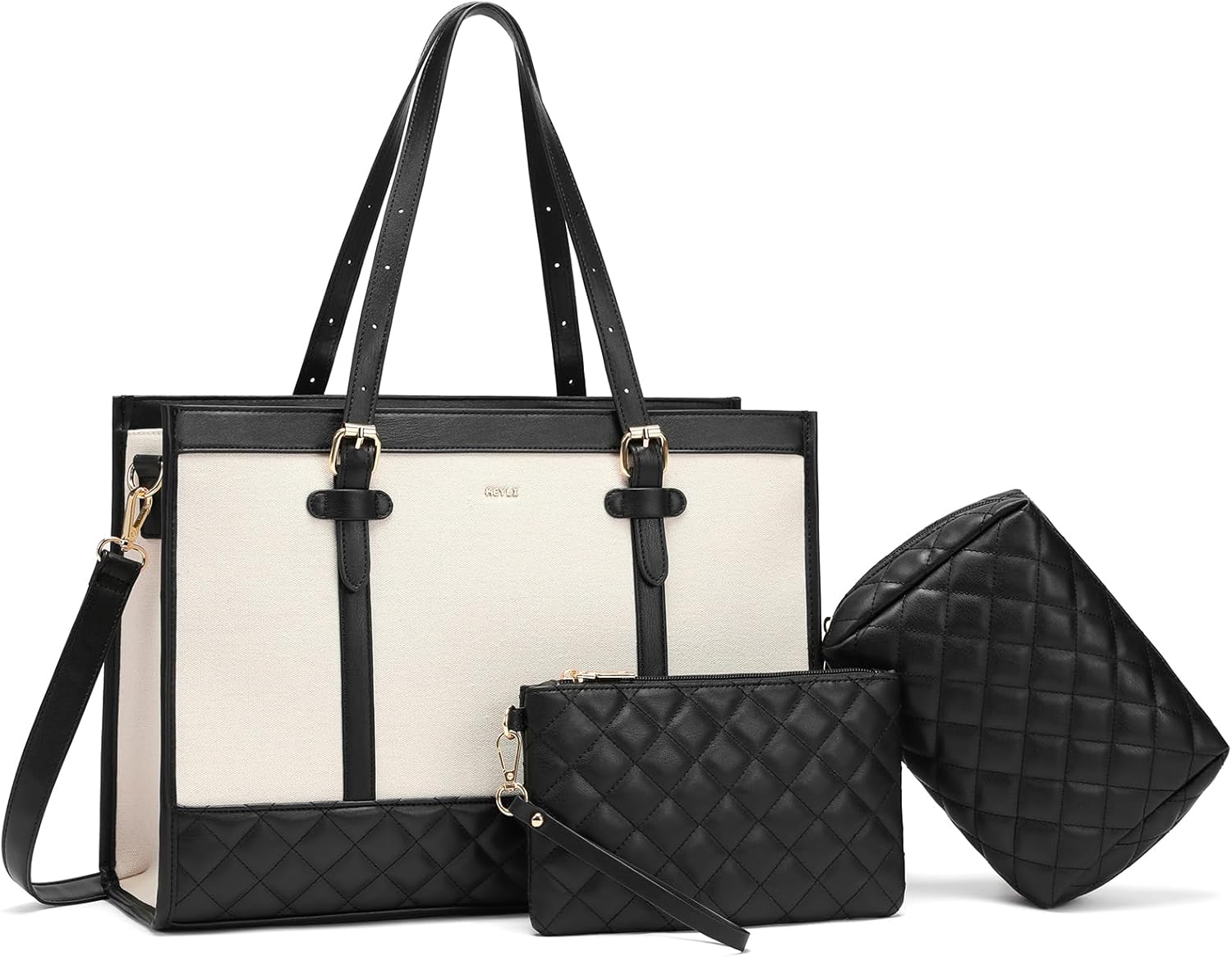 Keyli 3pcs Laptop Bag for Women - Stylish and Functional Tote